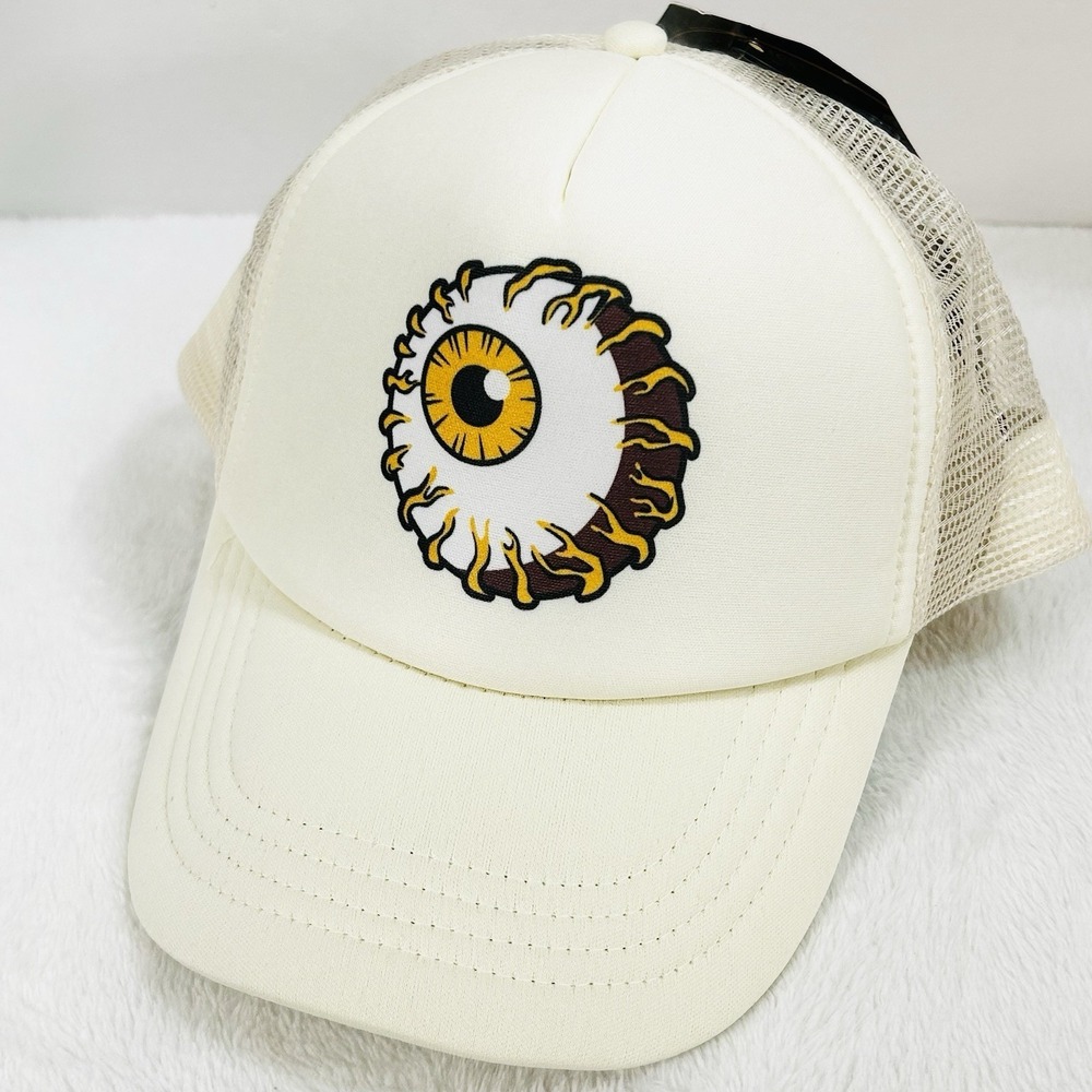 Mishka Eyeball Yellow Trucker Foam Hat Cap Adjustable Snapback Off White Casual